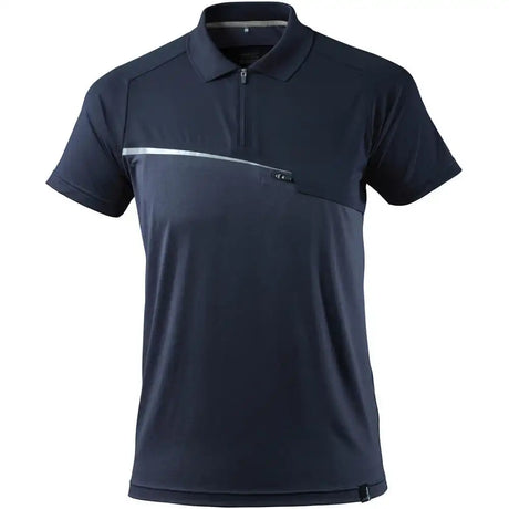 Mascot mit Brusttasche Advanced Poloshirt – schwarzblau