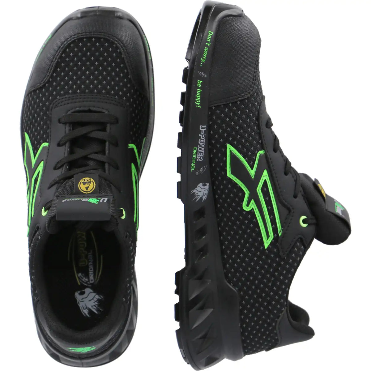 U-Power Steve Leve S3 Sicherheitshalbschuh rot – schwarz