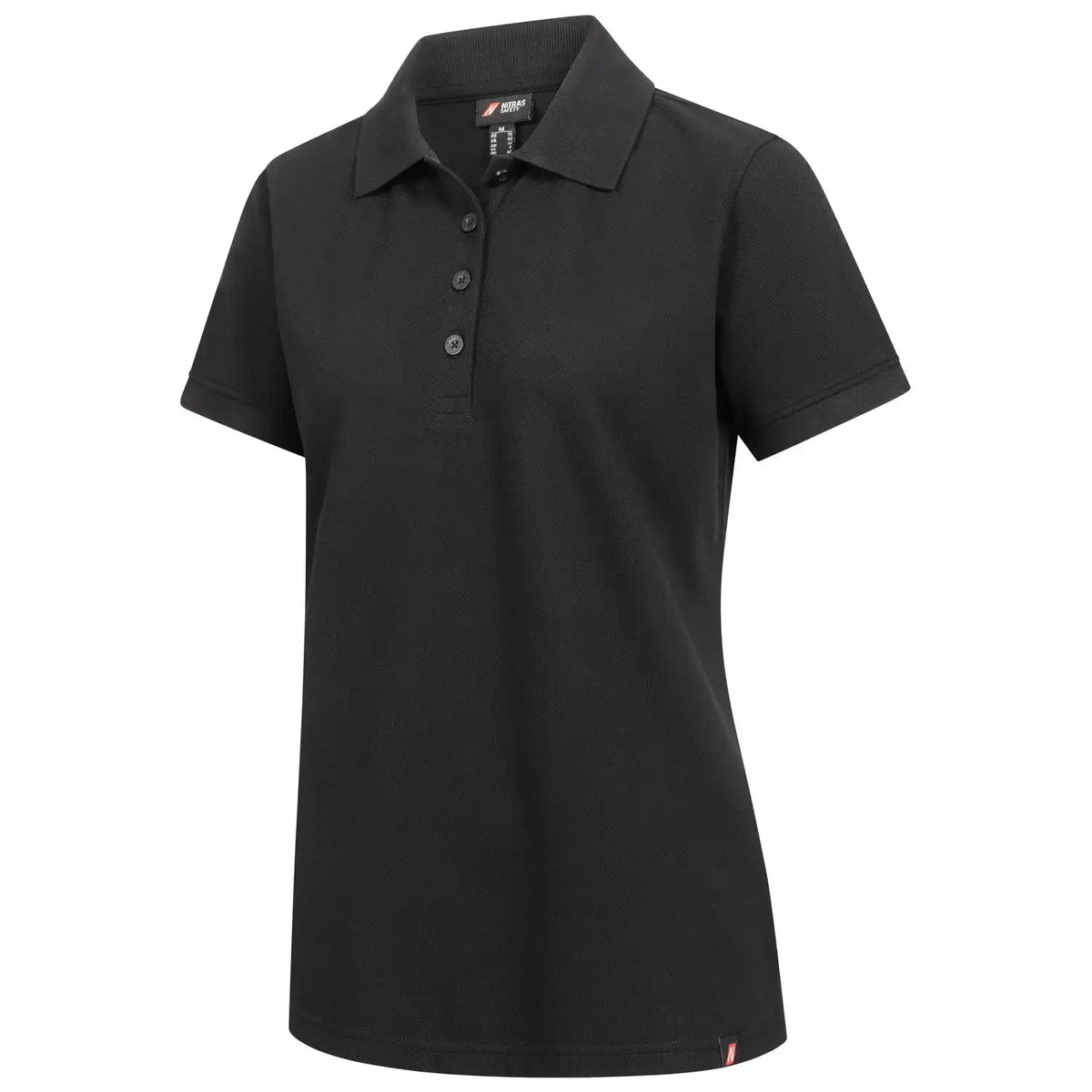 Nitras Damen Motion TEX Plus Poloshirt – schwarz