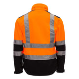 Nitras Motion TEX VIZ Warnschutz Softshelljacke 7170, 7171 – orange/schwarz
