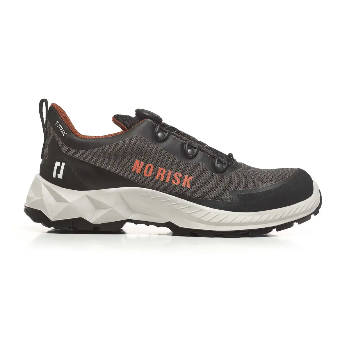 No Risk X-TREME LOW S3 Sicherheitshalbschuh grau – schwarz