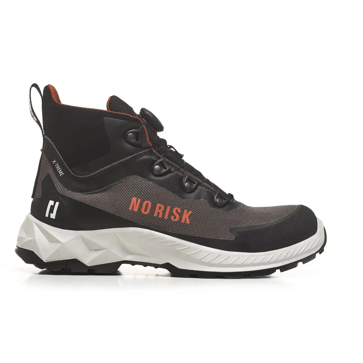 No Risk X-TREME MID S3 Sicherheitshochschuh grau – schwarz