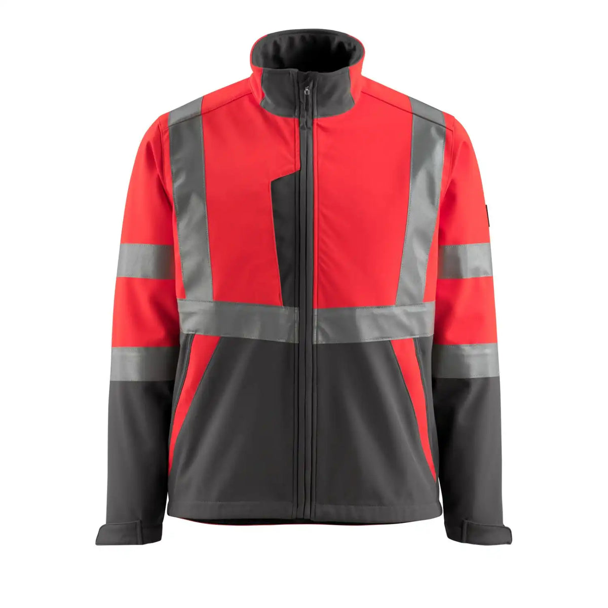 Mascot Kiama Safe Light Warn-Softshelljacke – rot/anthrazit
