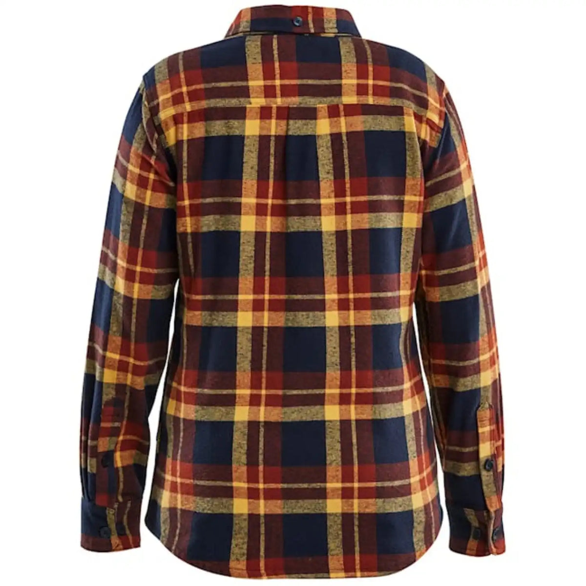 Blåkläder Damen Striker Flanellhemd – rostrot/dunkelblau