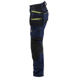 Blåkläder Damen Stretch 7170 Arbeitshose – dunkelmarine/gelb