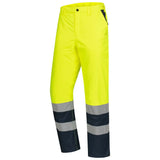 Nitras 7580 Warnschutz Winterhose – gelb/marine