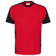Hakro 590 T-Shirt Contrast Mikralinar Eco – rot