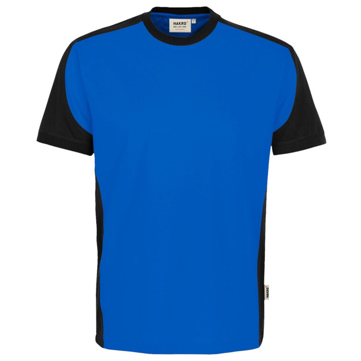 Hakro 590 T-Shirt Contrast Mikralinar Eco – royal