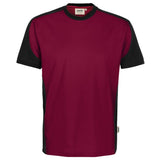 Hakro 590 T-Shirt Contrast Mikralinar Eco – weinrot