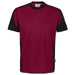 Hakro 590 T-Shirt Contrast Mikralinar Eco – weinrot