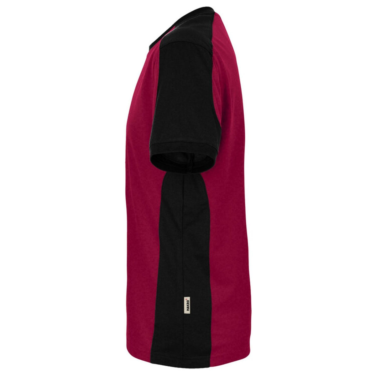 Hakro 590 T-Shirt Contrast Mikralinar Eco – weinrot