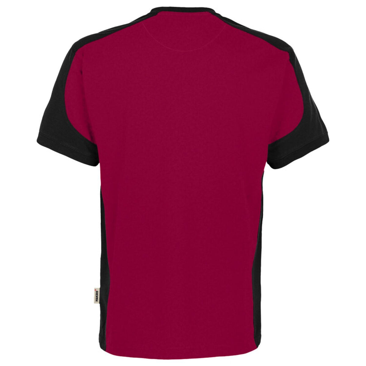 Hakro 590 T-Shirt Contrast Mikralinar Eco – weinrot