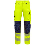 Engel 2345-124 Warnschutz Stretch Arbeitshose – gelb/blau