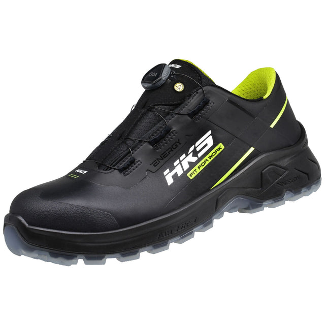 HKS AirGuard Neon BOA S3 Sicherheitshalbschuhe schwarz – schwarz