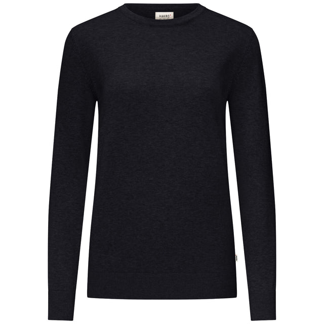 Hakro Damen 135 Pullover Premium-Baumwolle – schwarz