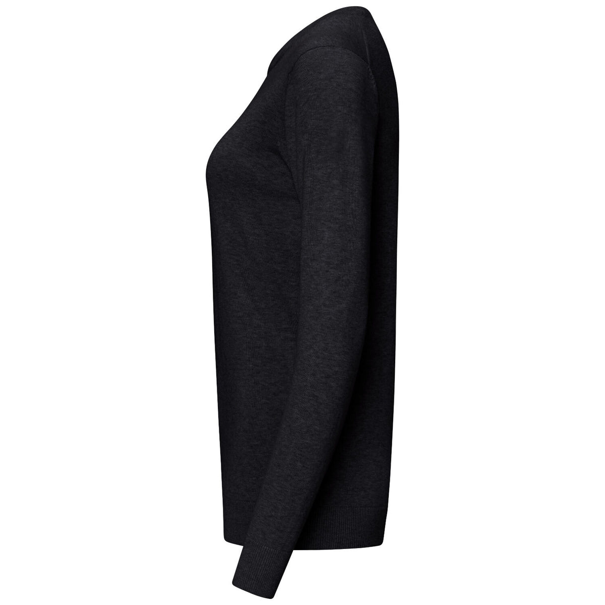 Hakro Damen 135 Pullover Premium-Baumwolle – schwarz