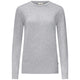 Hakro Damen 135 Pullover Premium-Baumwolle – grau-meliert