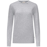Hakro Damen 135 Pullover Premium-Baumwolle – grau-meliert