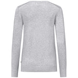 Hakro Damen 135 Pullover Premium-Baumwolle – grau-meliert