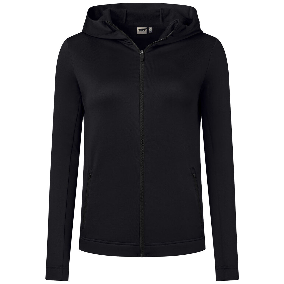 Hakro Damen 273 Kapuzen-Tecjacke ECO – schwarz
