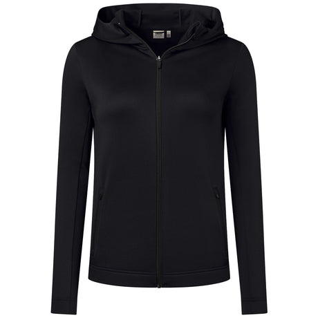 Hakro Damen 273 Kapuzen-Tecjacke ECO – schwarz