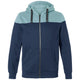 Kübler 5223 Sweatjacke – dunkelblau/hellblau