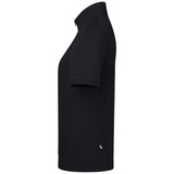 Hakro Damen 334 Zip-Shirt Mikralinar ECO – schwarz