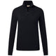 Hakro Damen 335 Langarm-Zip-Shirt Mikralinar – schwarz