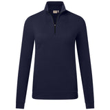 Hakro Damen 335 Langarm-Zip-Shirt Mikralinar – tinte