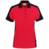 Hakro Damen 339 Contrast Poloshirt Mikralinar – rot
