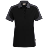 Hakro Damen 339 Contrast Poloshirt Mikralinar – schwarz
