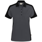 Hakro Damen 339 Contrast Poloshirt Mikralinar – karbongrau