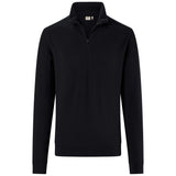 Hakro 535 Langarm-Zip-Shirt Mikralinar ECO – schwarz