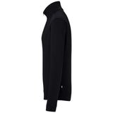 Hakro 535 Langarm-Zip-Shirt Mikralinar ECO – schwarz
