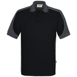 Hakro 539 Contrast Poloshirt Mikralinar ECO – schwarz