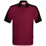 Hakro 539 Contrast Poloshirt Mikralinar ECO – weinrot