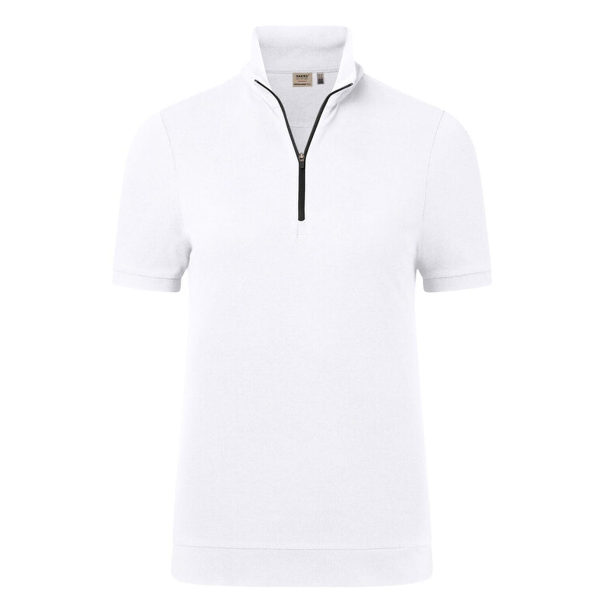 Hakro Damen 334 Zip-Shirt Mikralinar ECO – weiß