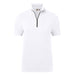 Hakro Damen 334 Zip-Shirt Mikralinar ECO – weiß