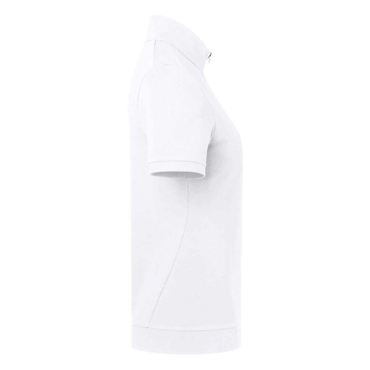 Hakro Damen 334 Zip-Shirt Mikralinar ECO – weiß