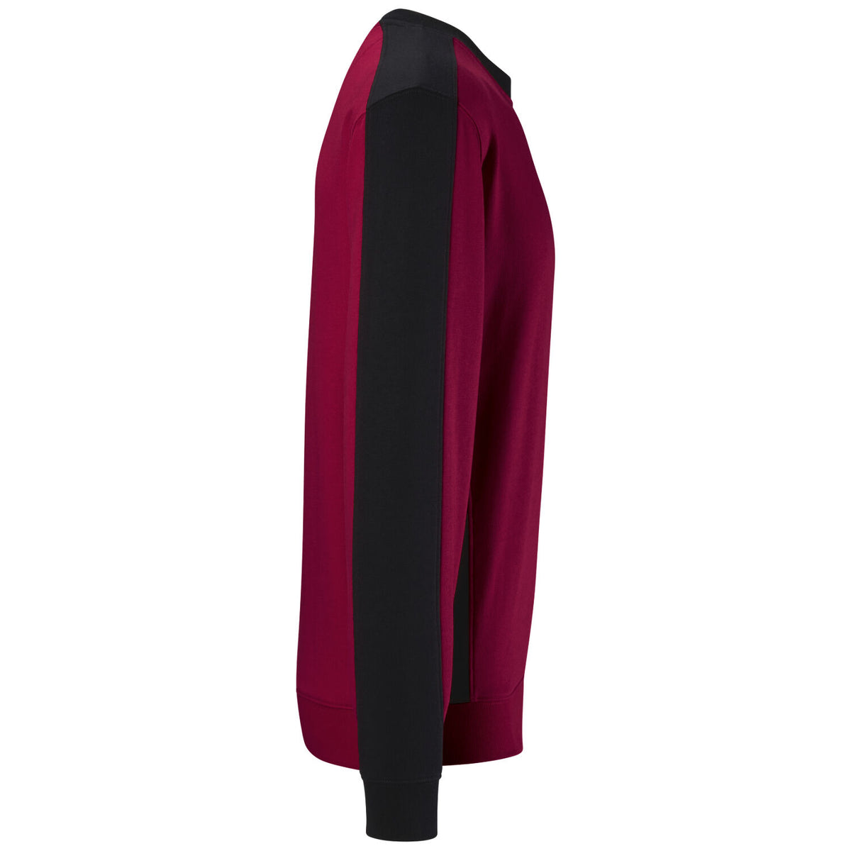 Hakro 549 Sweatshirt Contrast Mikralinar ECO – weinrot
