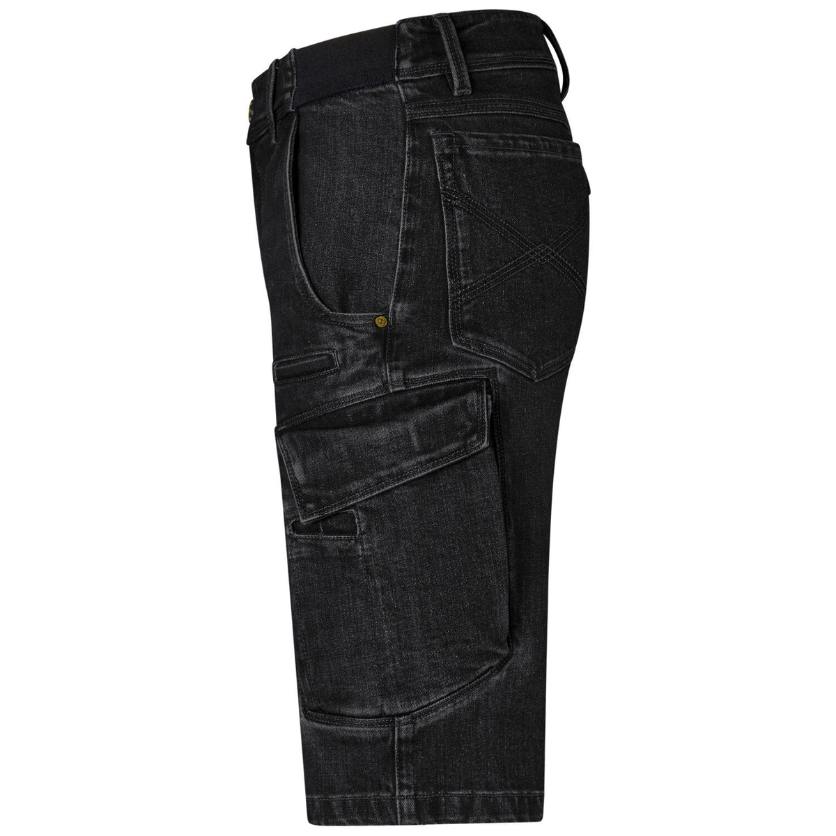 Hakro 736 Jeansshorts Dyneema X-Stretch ECO – schwarz