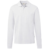 Hakro 817 Langarm Poloshirt Mikralinar ECO – weiß