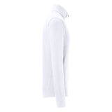 Hakro 535 Langarm-Zip-Shirt Mikralinar ECO – weiß
