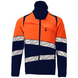 Mascot Accelerate Safe Warnschutz-Fleecejacke – marine/leuchtorange