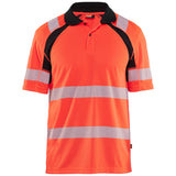 Blåkläder 3595 Warnschutz UV Poloshirt – rot/schwarz