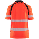 Blåkläder 3595 Warnschutz UV Poloshirt – rot/schwarz