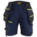 Blåkläder Damen 7175 Arbeitsshorts Striker – dunkelmarine/gelb