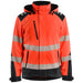 Blåkläder 4400 Blakläd Warnschutz Shoftshell Winterjacke – rot/schwarz