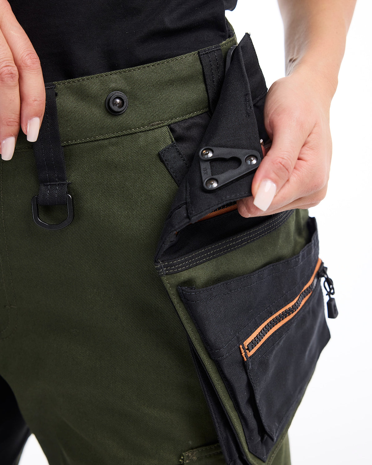 Blåkläder Damen Stretch 7170 Arbeitshose – waldgrün/rost