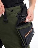 Blåkläder Damen Stretch 7170 Arbeitshose – waldgrün/rost